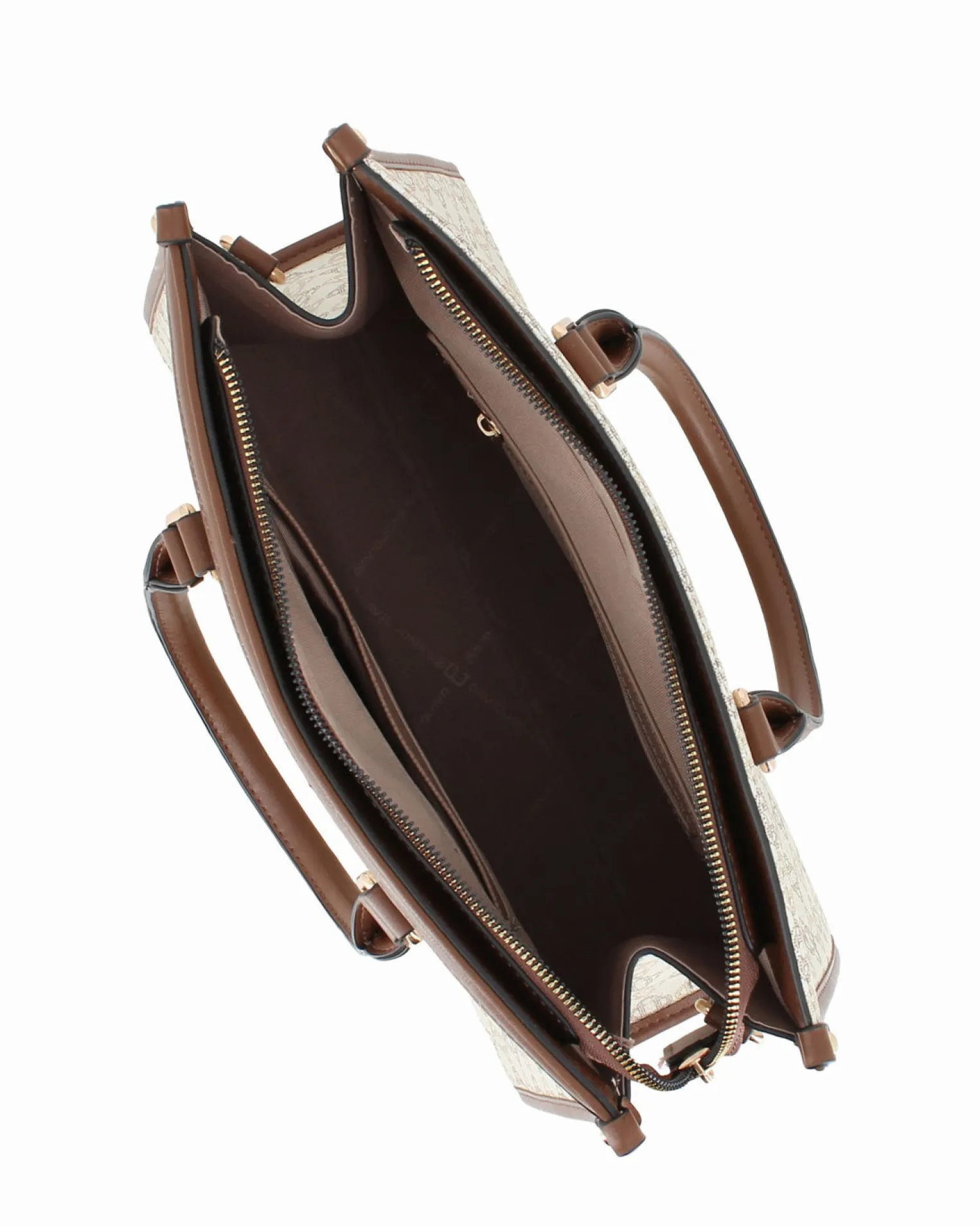 BORSA 2MAN.NAP.EFFETTO ROMBI BITONO