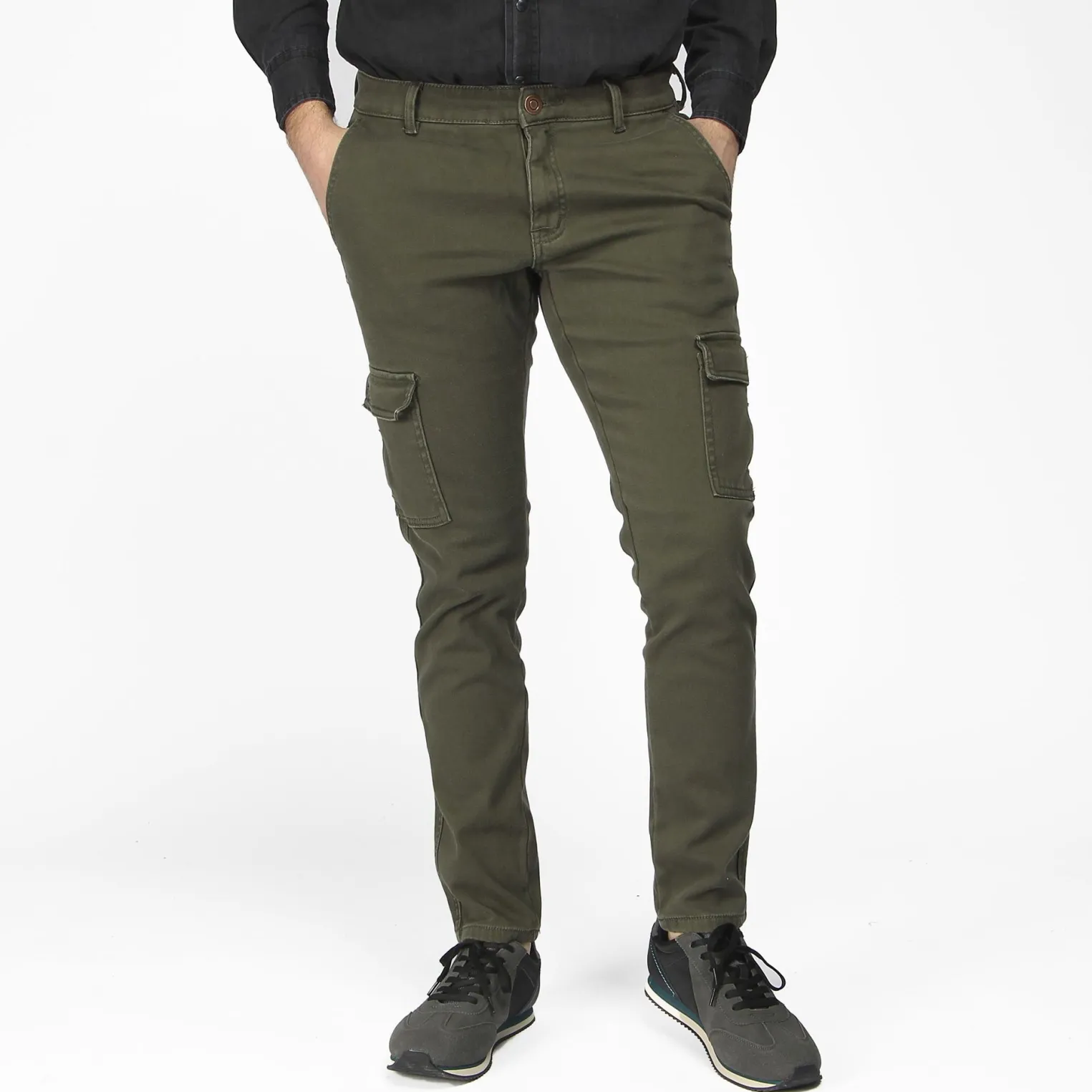 BREZZA DI MARE - OLIVER PANTALONE FOFERATO IN PILE