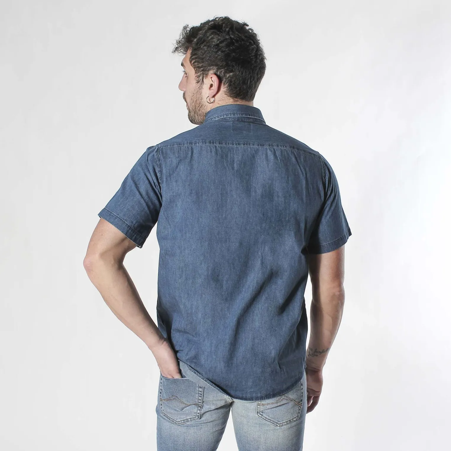 BREZZA DI - UOMO CAMICIA MANICA CORTA DENIM