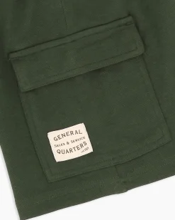 BROKER'S - Bermuda verde militare in cargo piquet
