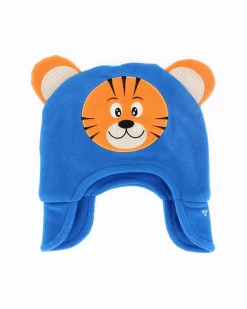 BRUGI - BERRETTO BLU IN PILE CON ORECCHIE PER BAMBINI