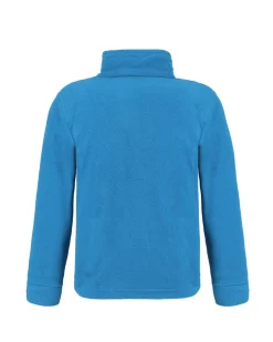BRUGI - MICROPILE AZZURRO MEZZA ZIP PER RAGAZZI
