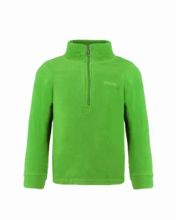 BRUGI - MICROPILE VERDE MEZZA ZIP PER BAMBINI