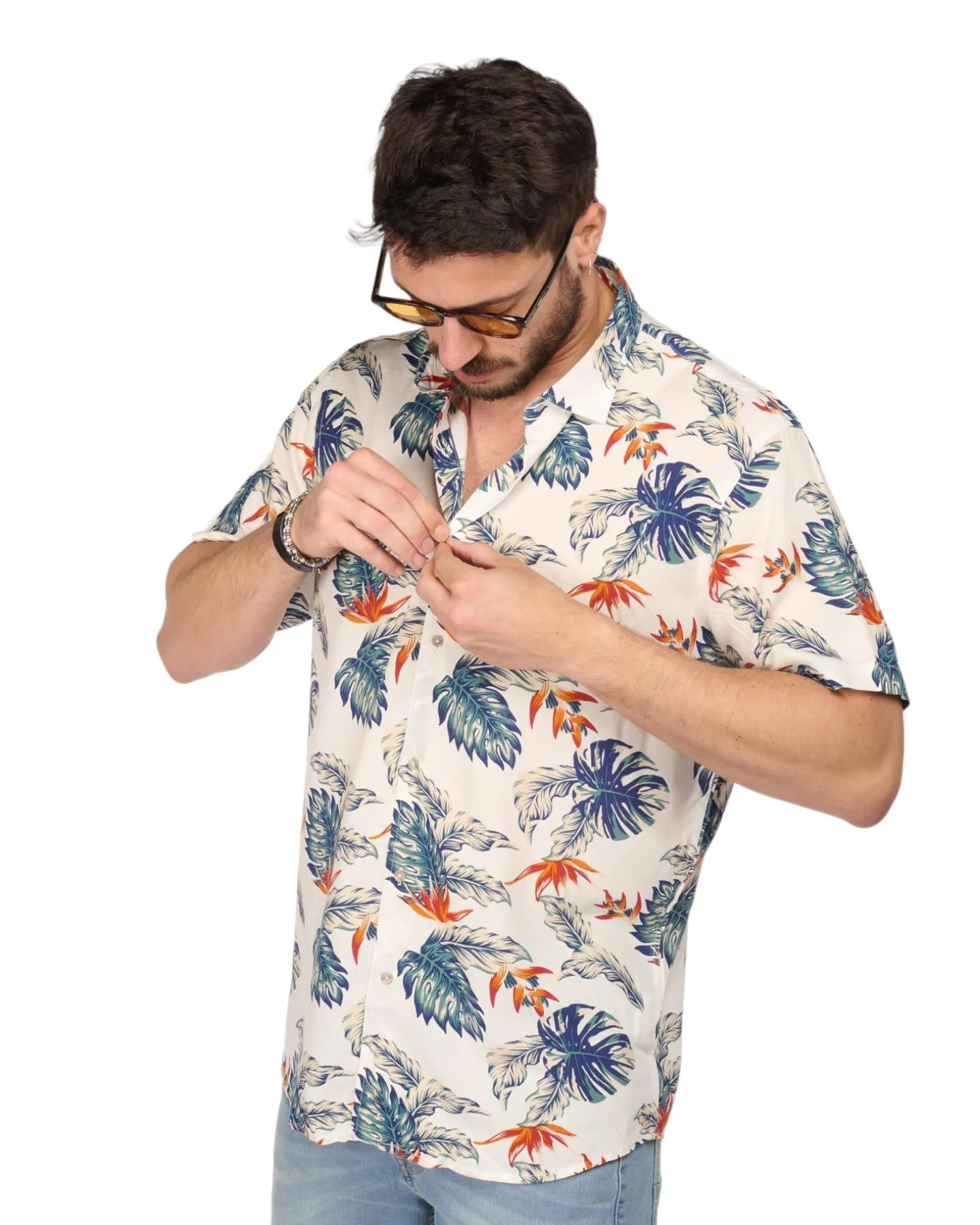 CAMICIA MEZZA MANICA FANTASIA