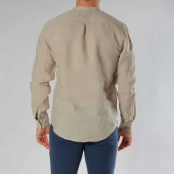 CAMICIA ML SERAFINO LINO TINTO IN CAPO