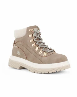 CANGURO - Scarponcino beige con lacci