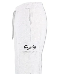 CARLSBERG - Pantalone sportivo cargo grigio da uomo