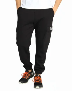 CARLSBERG - Pantalone sportivo cargo nero da uomo