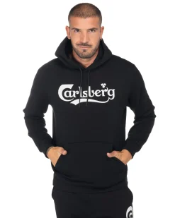 CARLSBERG - UOMO FELPA CON CAPPUCCIO