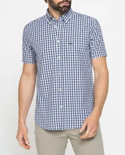 CARRERA - Camicia manica corta botton down con taschino