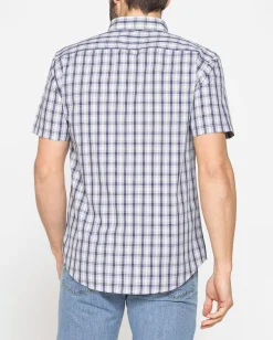 CARRERA - Camicia manica corta botton down con taschino
