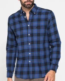 CARRERA - CAMICIA UOMO IN FLANELLA LEGGERA FANTASIA SCOZZESE