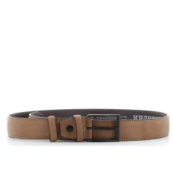 CARRERA - Cinta con interno in VERA PELLE e fibbia nickel free