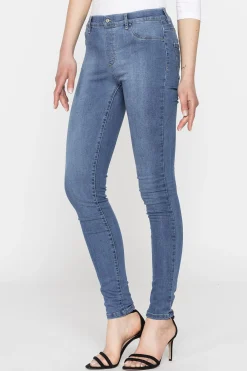 CARRERA - DONNA LEGGINGS JEANS DENIM CHIARO SUPER STRETCH