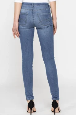 CARRERA - DONNA LEGGINGS JEANS DENIM CHIARO SUPER STRETCH
