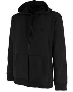 CARRERA - FELPA CON ZIP INTERA E CAPPUCCIO NERA DA UOMO