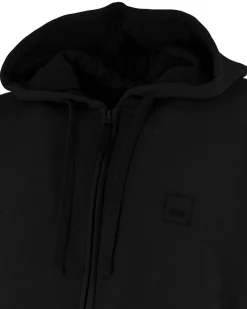 CARRERA - FELPA CON ZIP INTERA E CAPPUCCIO NERA DA UOMO