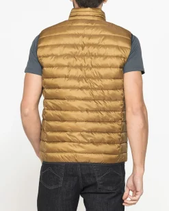 CARRERA - Gilet 100 grammi in tessuto ripstop ocra da uomo