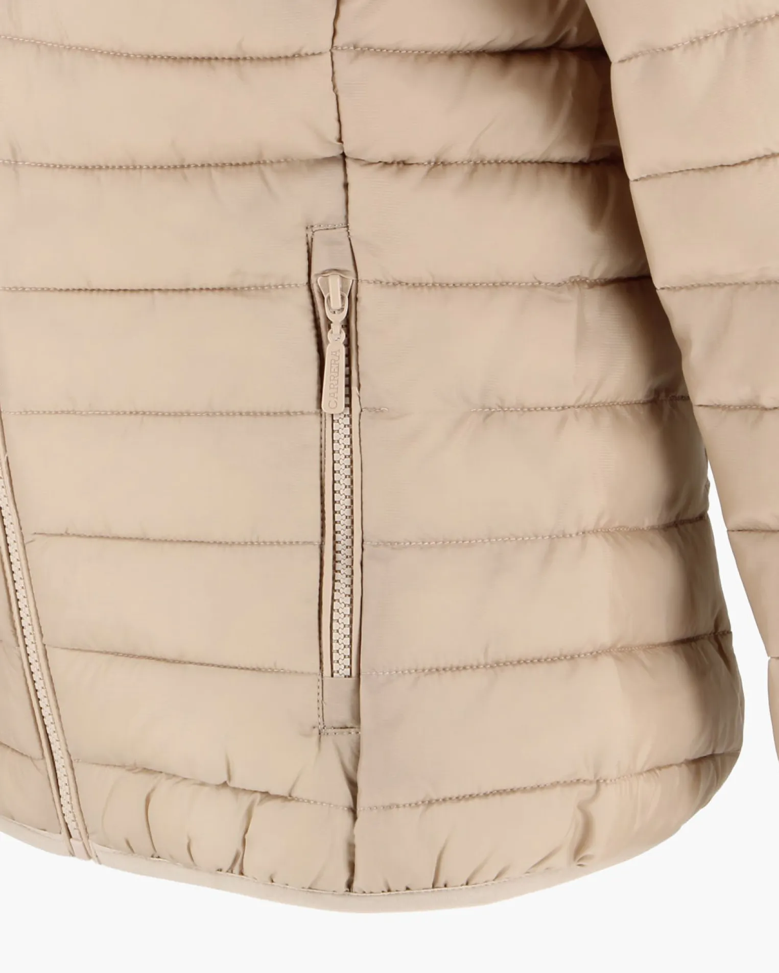 CARRERA - GIUBBINO DONNA BEIGE CON CAPPUCCIO 100GR RIPSTOP