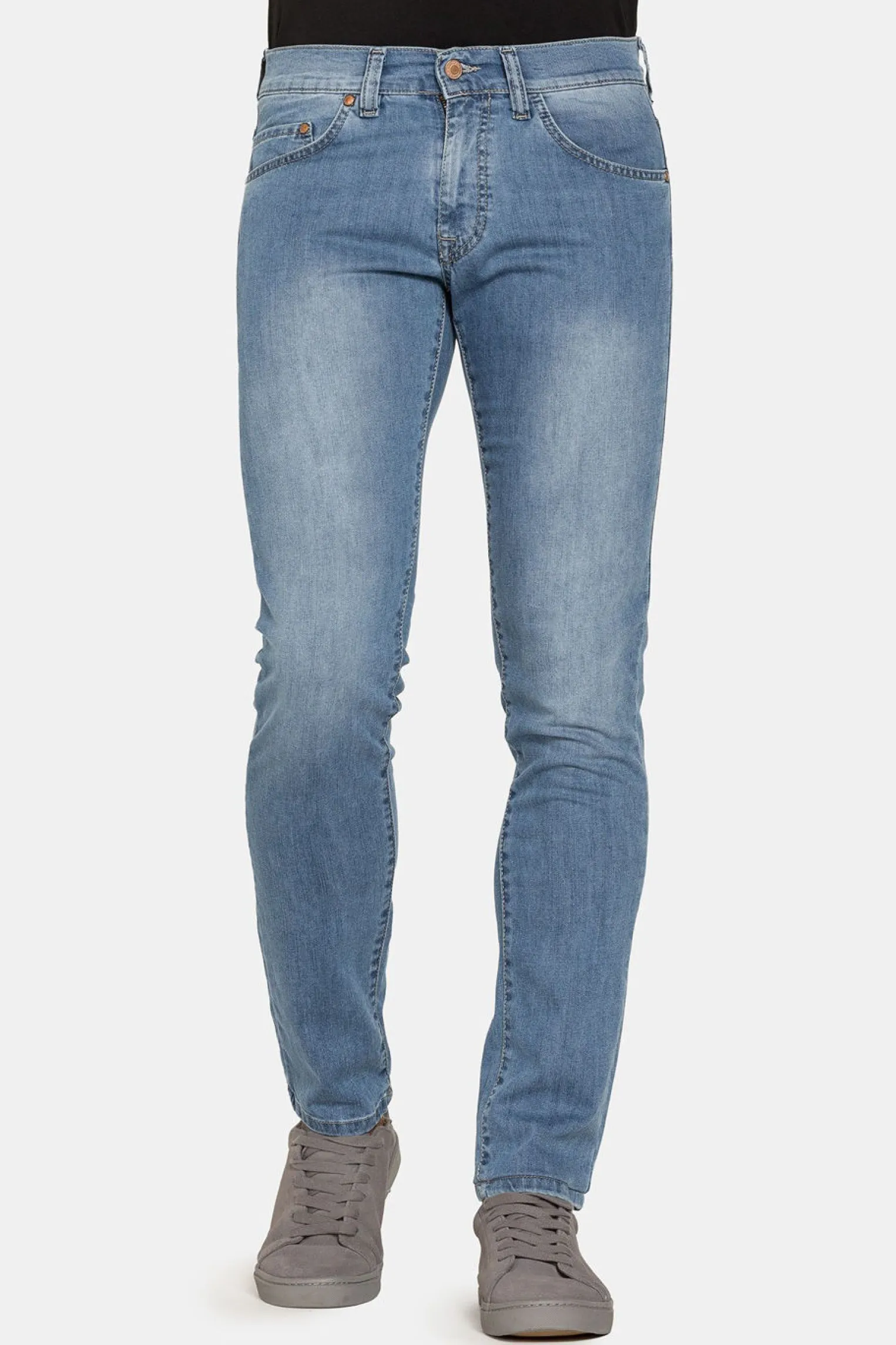 CARRERA - JEANS 5 TASCHE ELASTICIZZATO SABBIATO MEDIO