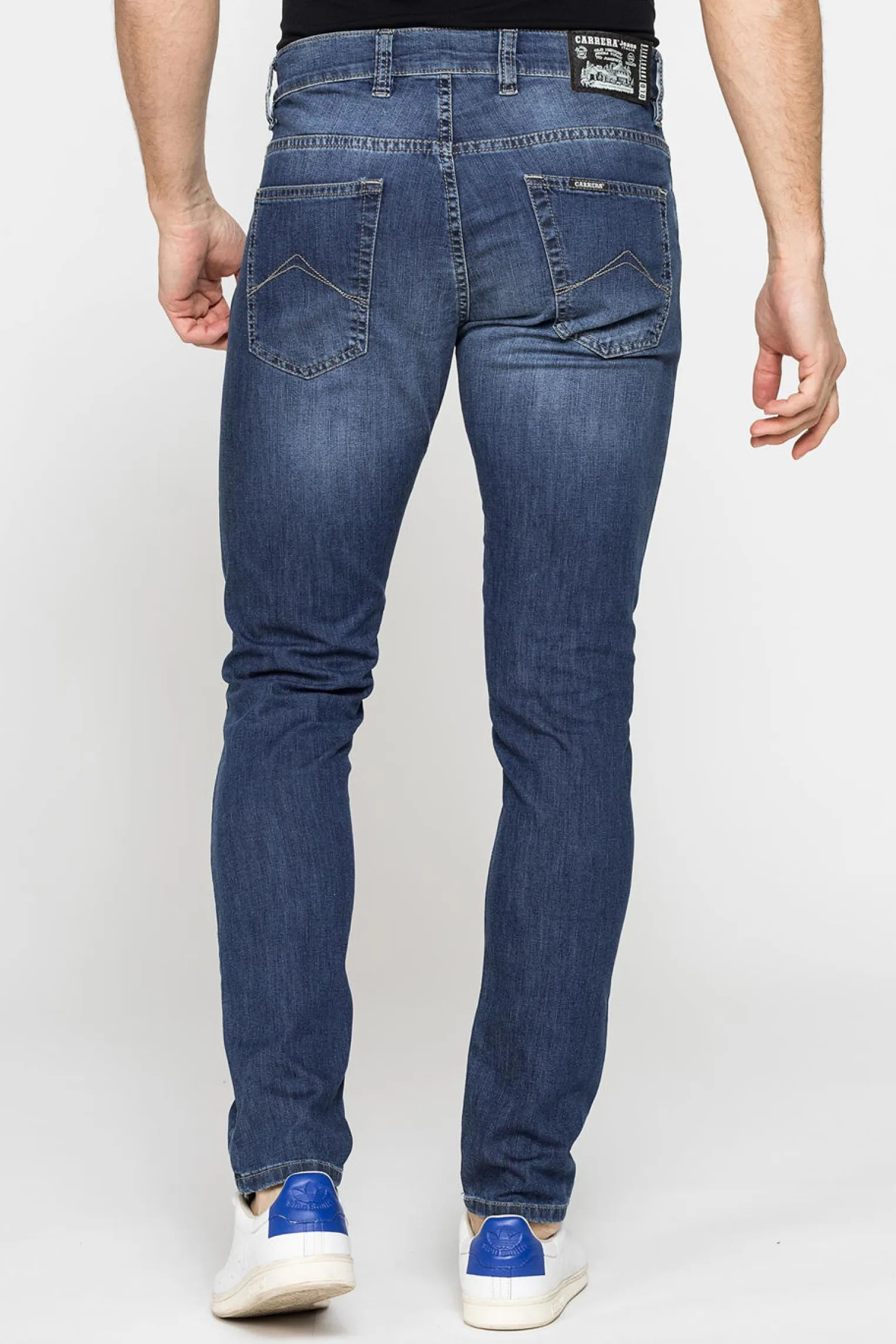 CARRERA - JEANS 5 TASCHE ELASTICIZZATO SABBIATO MEDIO
