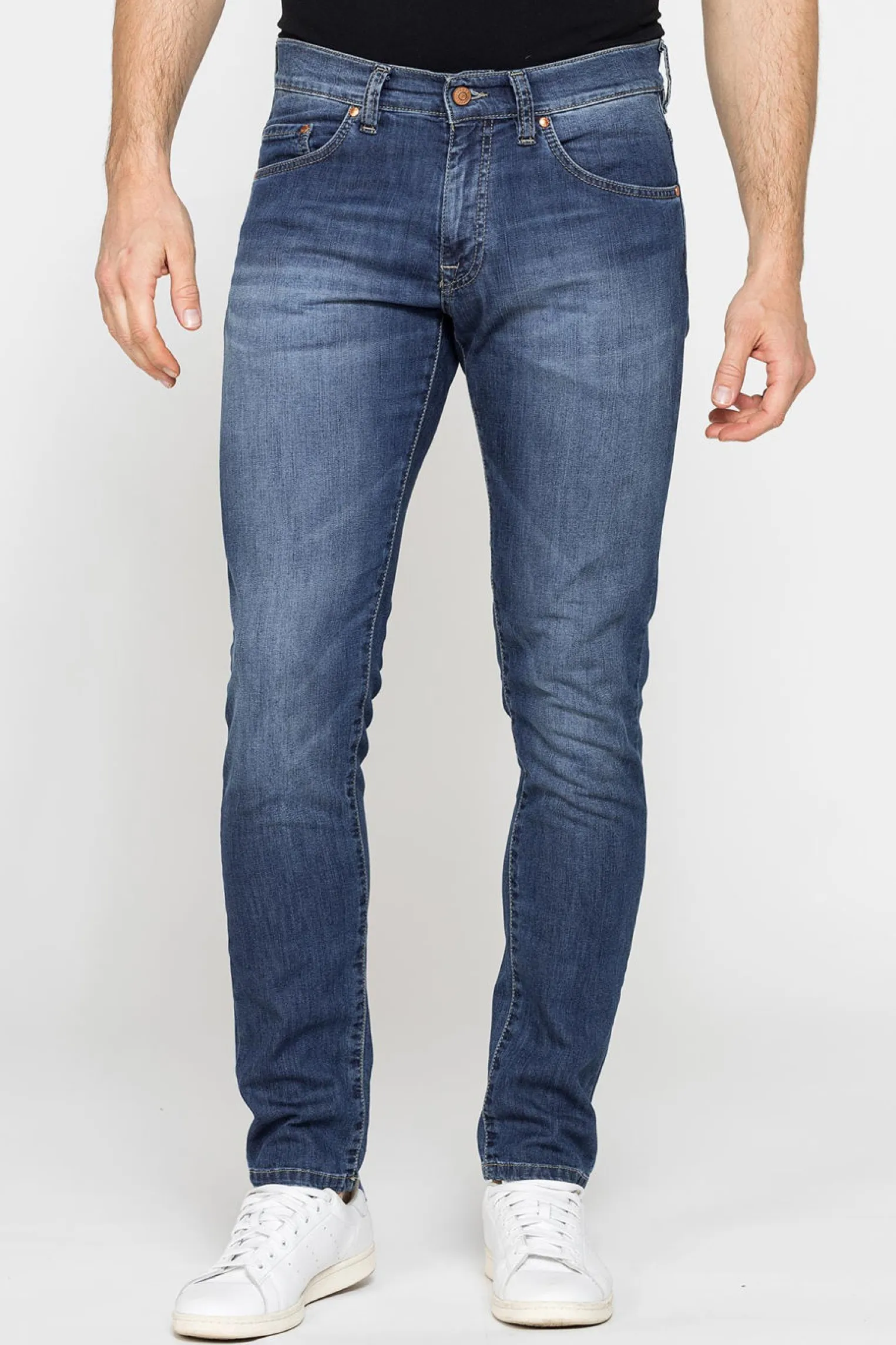 CARRERA - JEANS 5 TASCHE ELASTICIZZATO SABBIATO MEDIO