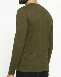 CARRERA - MAGLIA A MANICA LUNGA VERDE DA UOMO
