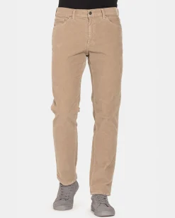 CARRERA - PANTALONE BEIGE 5TASCHE IN VELLUTO 1000 RIGHE STRETCH