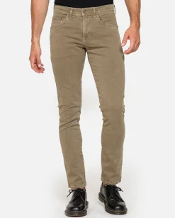 CARRERA - PANTALONE FANGO 5 TASCHE COTONE ELASTICIZZATO SLIM FIT
