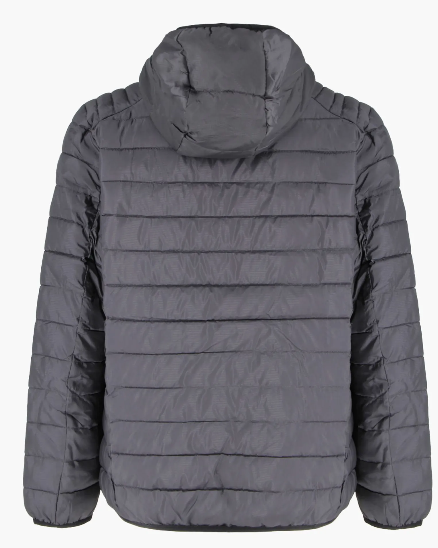 CARRERA - PIUMINO UOMO ANTRACITE ULTRALEGGERO IN RIPSTOP CON CAPPUCCIO