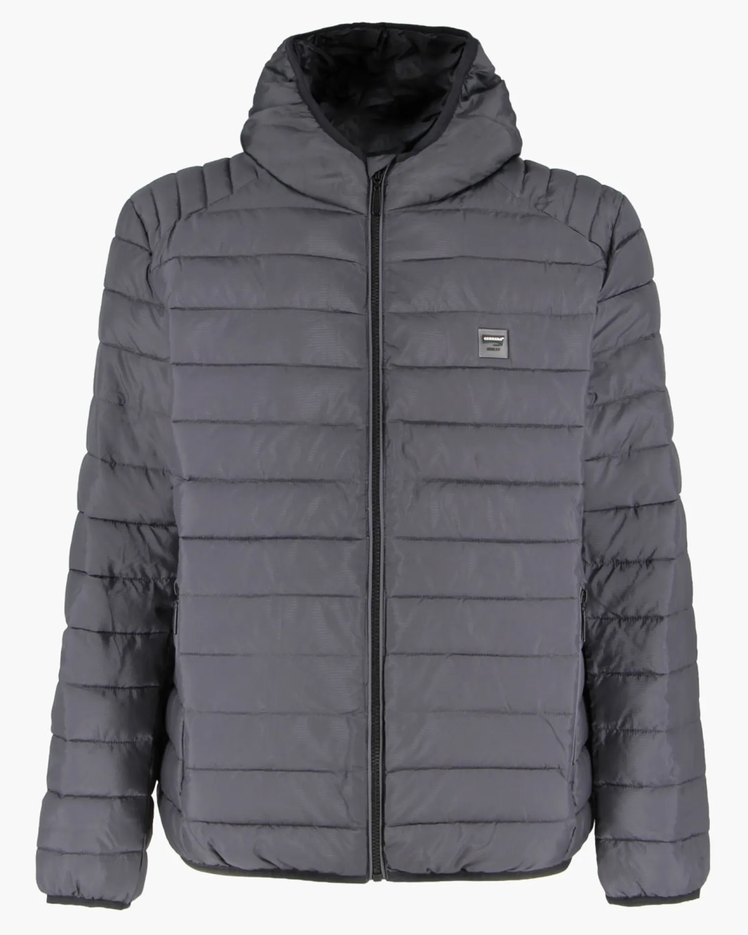 CARRERA - PIUMINO UOMO ANTRACITE ULTRALEGGERO IN RIPSTOP CON CAPPUCCIO