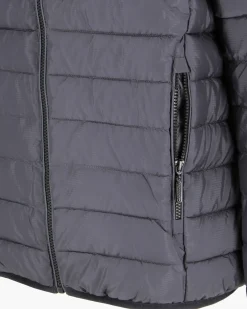 CARRERA - PIUMINO UOMO ANTRACITE ULTRALEGGERO IN RIPSTOP CON CAPPUCCIO