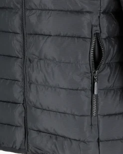 CARRERA - PIUMINO UOMO NERO ULTRALEGGERO IN RIPSTOP COLLO COREANO