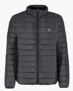 CARRERA - PIUMINO UOMO NERO ULTRALEGGERO IN RIPSTOP COLLO COREANO
