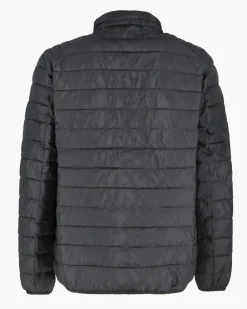 CARRERA - PIUMINO UOMO NERO ULTRALEGGERO IN RIPSTOP COLLO COREANO