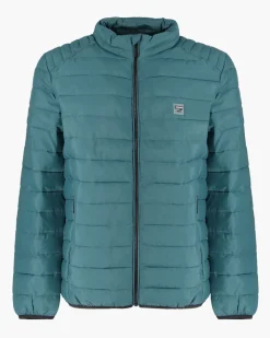 CARRERA - PIUMINO UOMO TURCHESE ULTRALEGGERO IN RIPSTOP COLLO COREANO