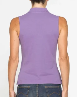 CARRERA - Polo smanicata viola da donna