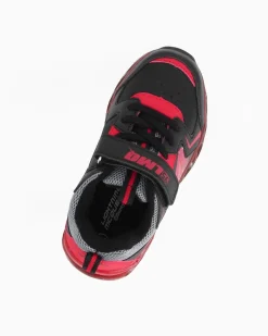 CARS  - Sneakers rossa e nera da bambino con luci e strappo