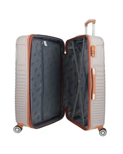 CHARRO - TROLLEY GRIGIO CHIARO IN ABS E 4 RUOTE DOPPIE