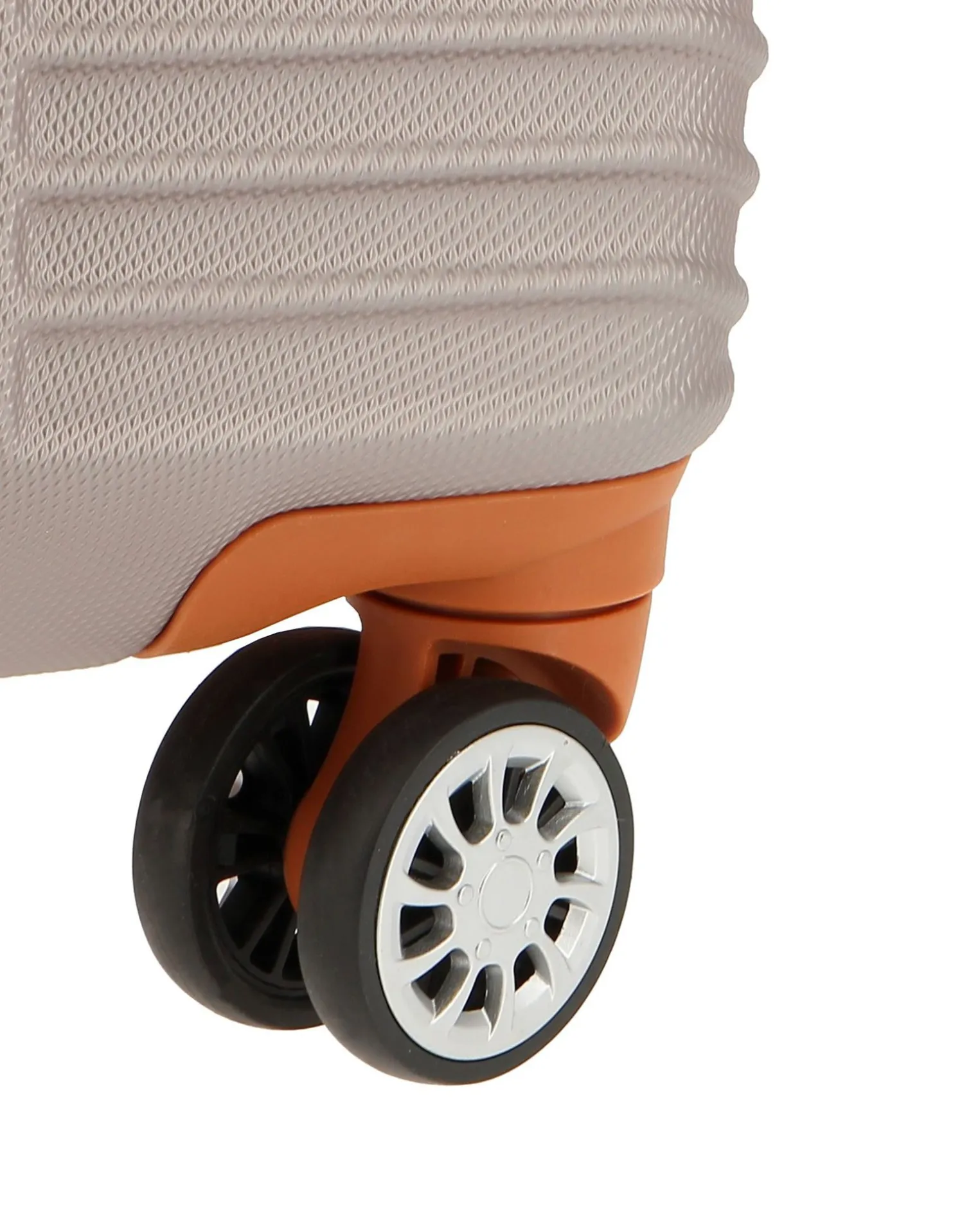CHARRO - TROLLEY GRIGIO CHIARO IN ABS E 4 RUOTE DOPPIE