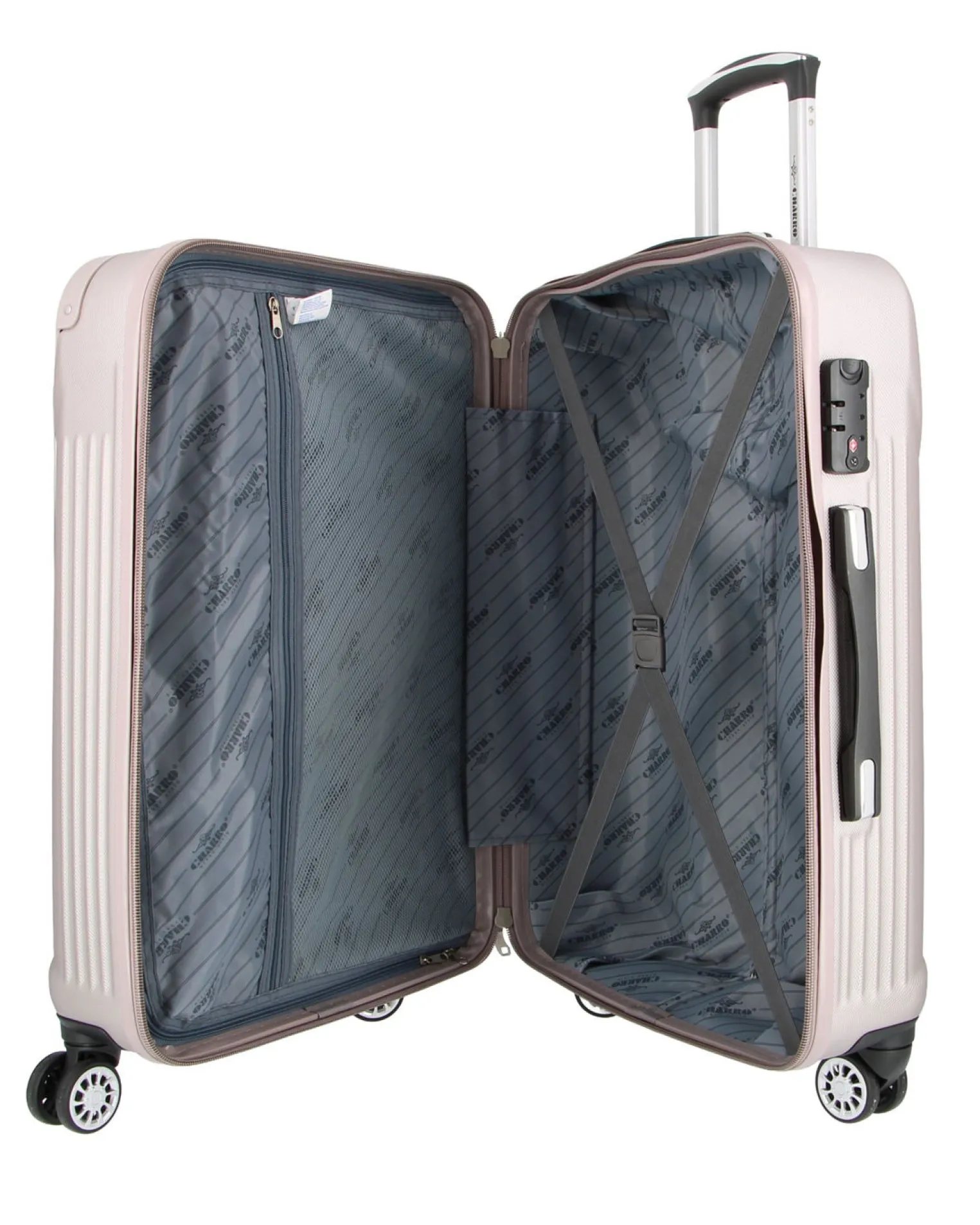 CHARRO - TROLLEY GRIGIO IN ABS 4 RUOTE