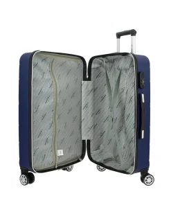 CHARRO- Trolley in ABS a righe orizzontali con 4 ruote doppie