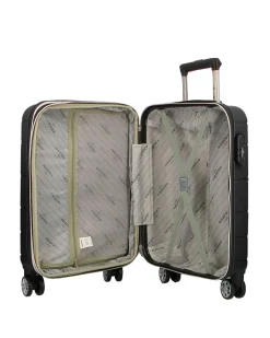 CHARRO - TROLLEY IN ABS A RIGHE ORIZZONTALI CON 4 RUOTE DOPPIE