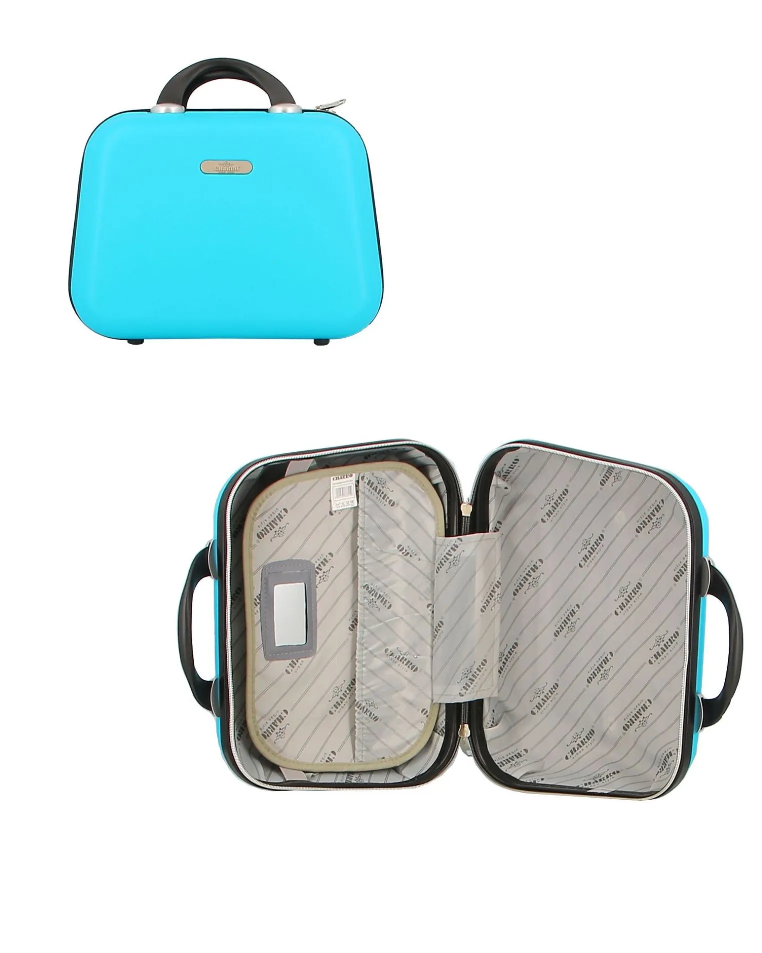 CHARRO - TROLLEY IN ABS A RIGHE ORIZZONTALI CON 4 RUOTE DOPPIE