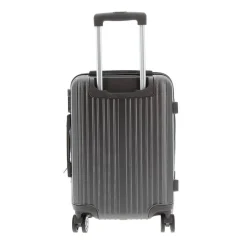CHARRO- Trolley in ABS a righe verticali con 4 ruote doppie e angoli effetto lucido