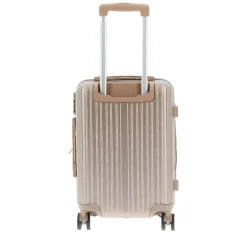 CHARRO- Trolley in ABS a righe verticali con 4 ruote doppie e angoli effetto lucido