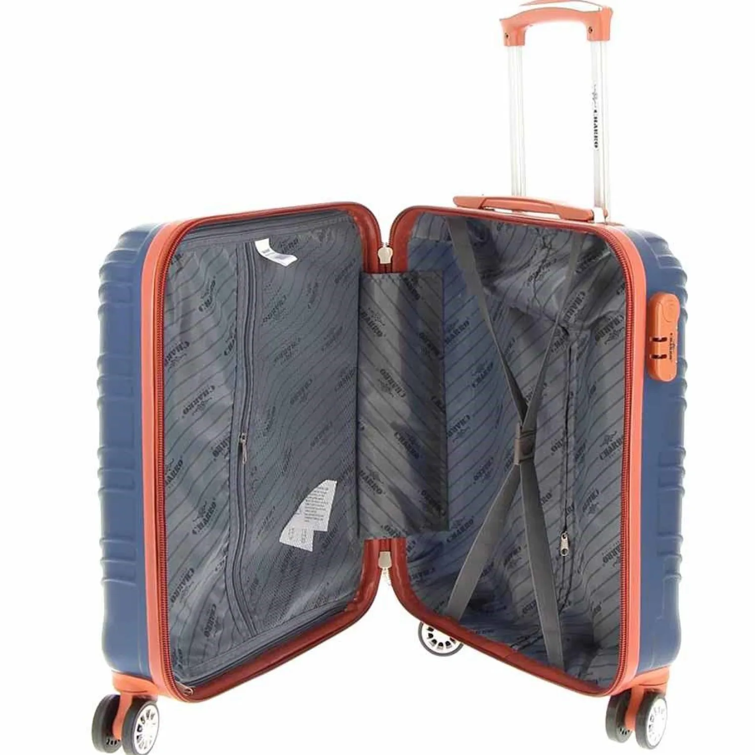 CHARRO- Trolley in ABS con 4 ruote doppie ed espansione