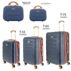 CHARRO- Trolley in ABS con 4 ruote doppie ed espansione