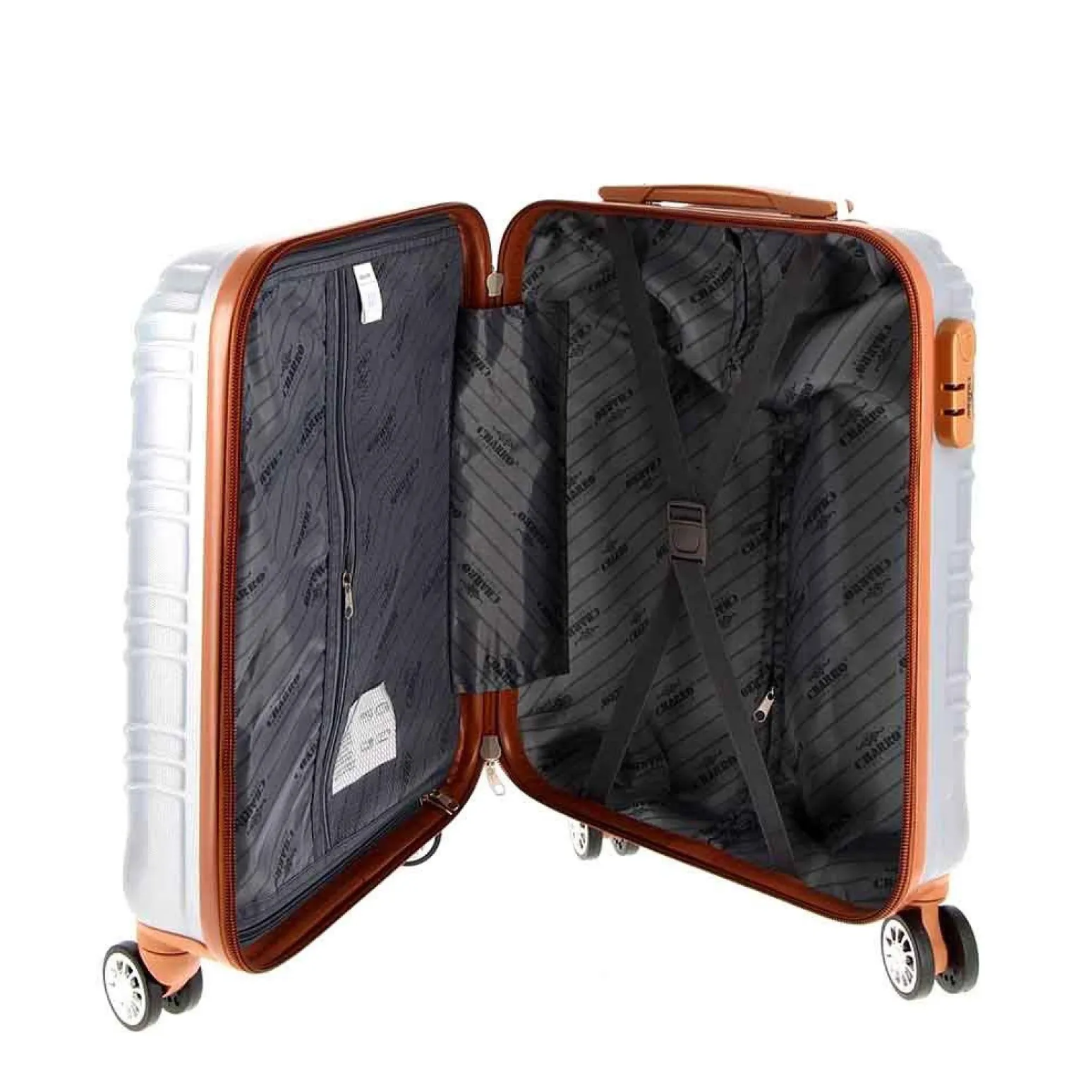 CHARRO- Trolley in ABS con 4 ruote doppie ed espansione