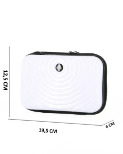 CHARRO - Trousse bianca con tracolla regolabile removibile